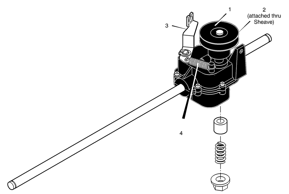 Transmission Diagram and Parts List for 228510X8B 2001 Briggs and Stratton Lawn Mower